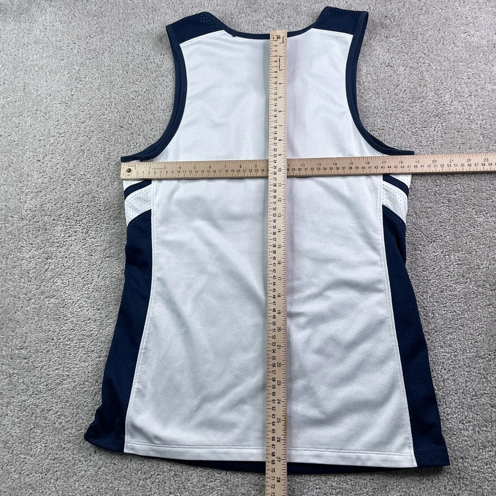 Nike Jersey Womens Medium Blue White Reversible Mesh Basketball Tank Top Gym‎